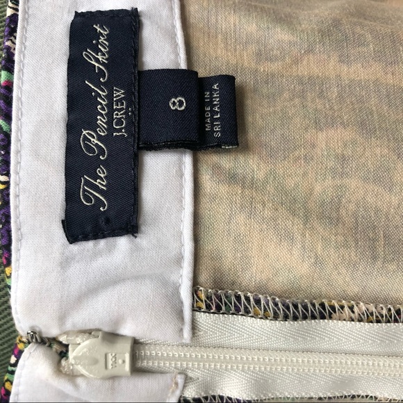 J. Crew Unique Multicolored Pencil Skirt - Picture 6 of 6